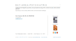 Desktop Screenshot of bayareapsychiatric.com